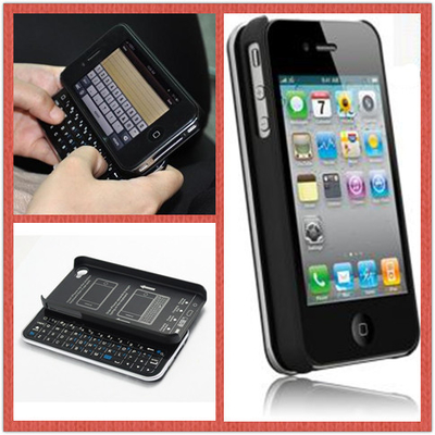 取り外し可能なスライド式プラスチック カバー ポータブル Bluetooth キーボードの Iphone 4/4