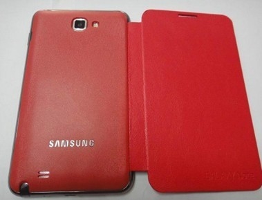 Samsung I9220 のための美しい通気性の Iphone の保護カバー PU の赤