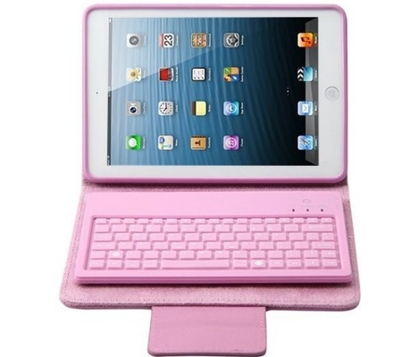 小型Ipad/Ipadの小型2保護カバーのためのピンクのBluetoothのタブレットのキーボードの箱